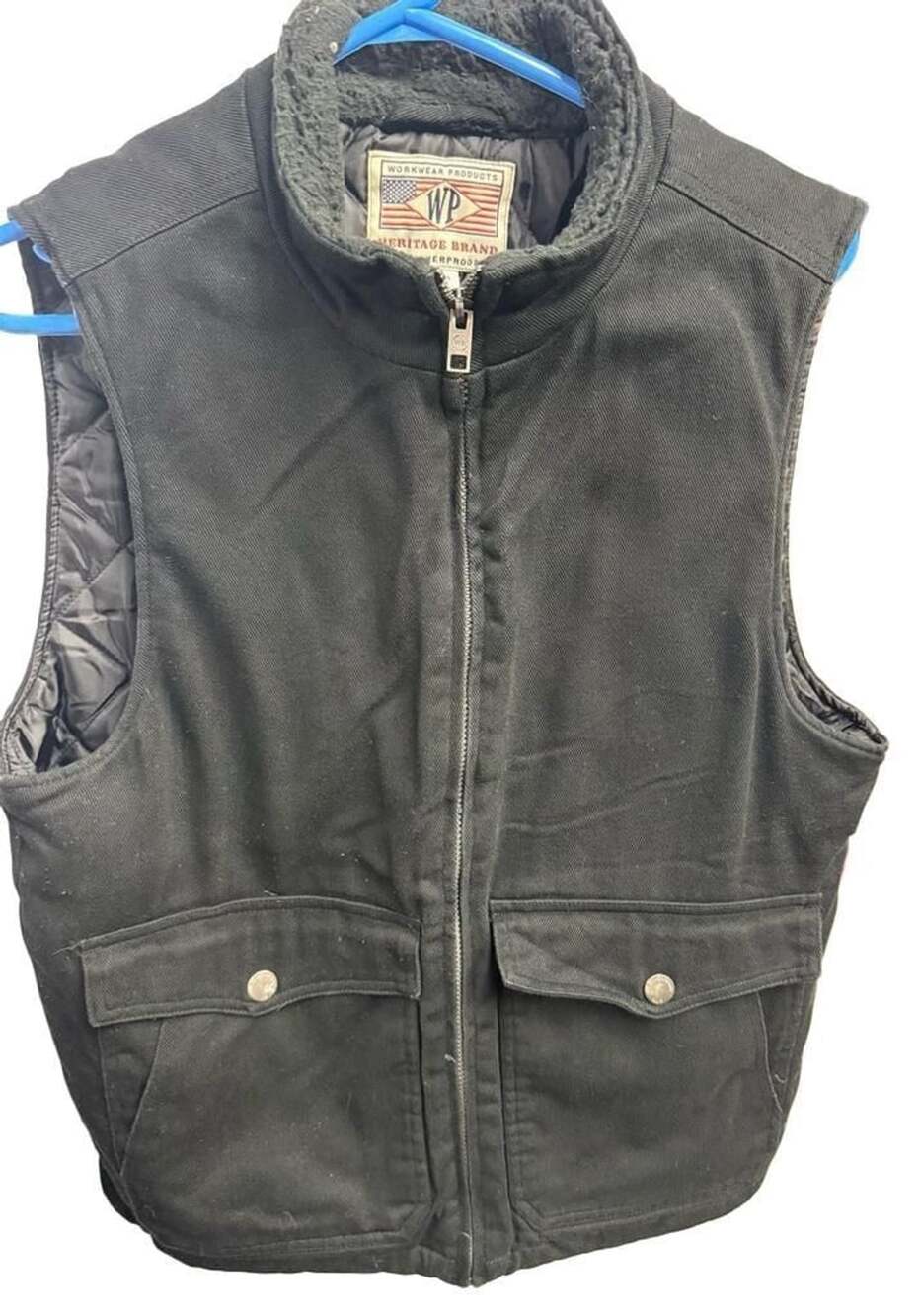 Weatherproof Heritage Brand Workwear Vest Size S Black